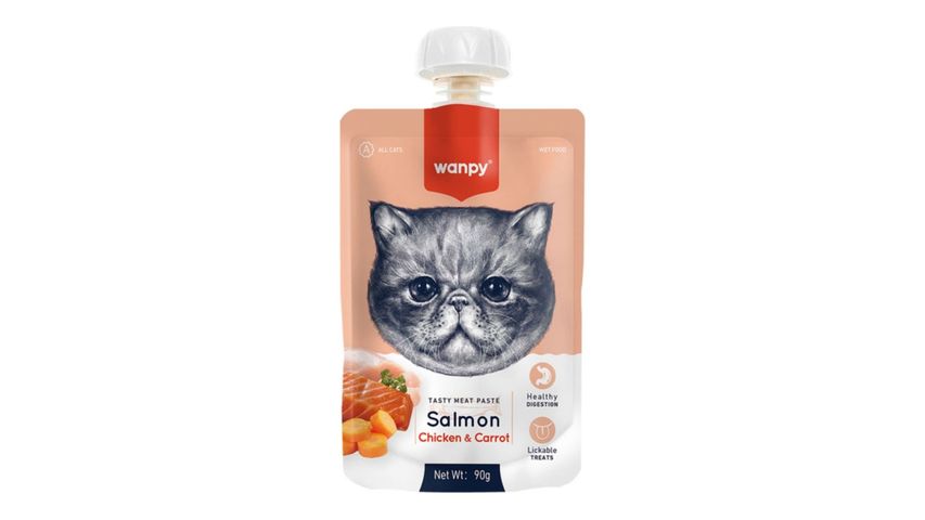 Wanpy Taze Somonlu & Tavuklu Kedi Et Ezmesi 90 g
