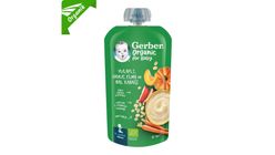 Gerber Organic Oatmeal Apple, Carrot and Pumpkin Puree 110 g