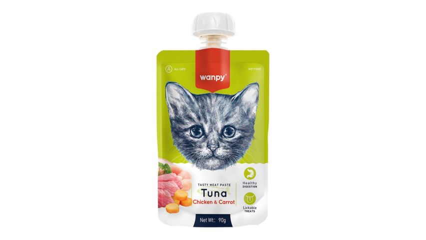 Wanpy Taze Ton Balıklı & Tavuklu Kedi Et Ezmesi 90 g