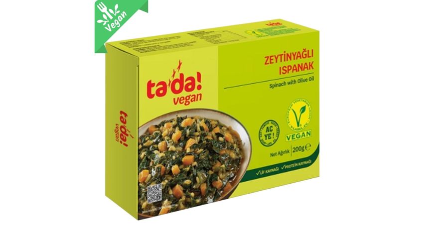 Tada Vegan Spinach with Olive Oil 200 g