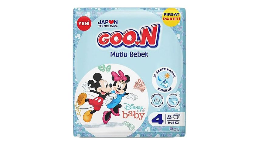 Goon Happy Baby Tape Diapers Size 4 - 90 pcs