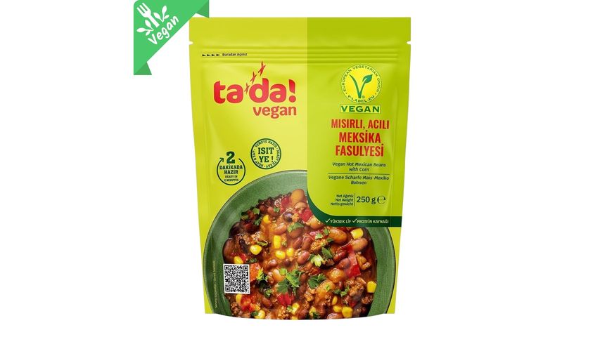 Tada Vegan Mısırlı Acılı Meksika Fasulyesi 250 g