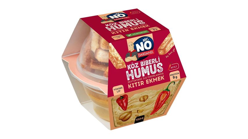 Mr. NO Humus Köz Biberli Kıtır Ekmekli 130 g