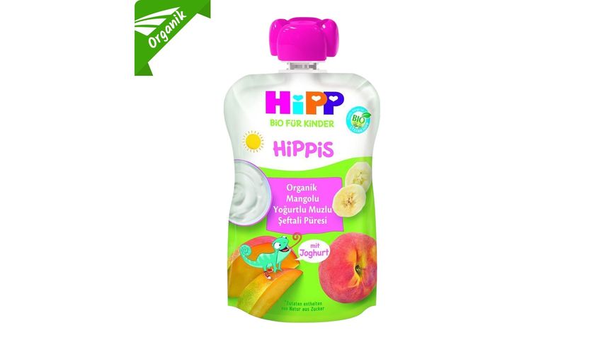 Hipp HiPP Organic Mango Yogurt Banana Peach Puree 100 g