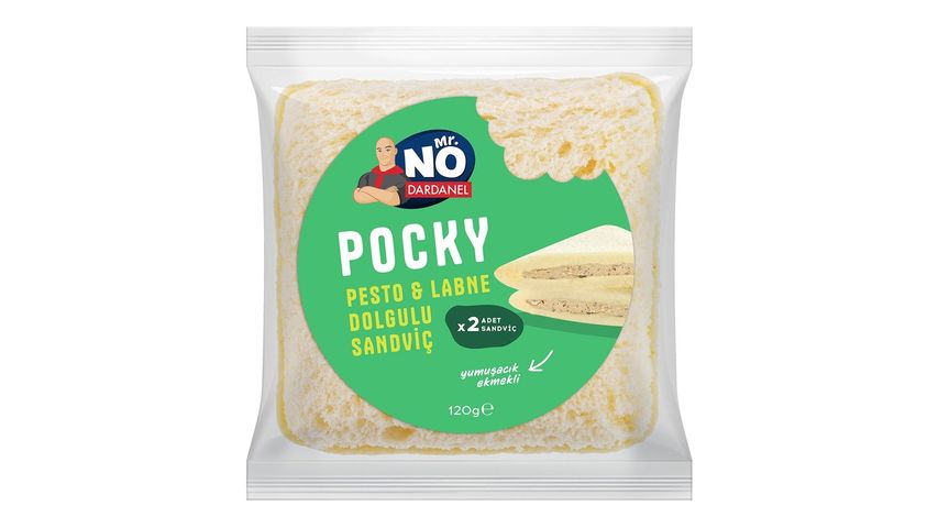 Mr. No Pocky Pesto Soslu Labne Dolgulu Sandviç 120 g