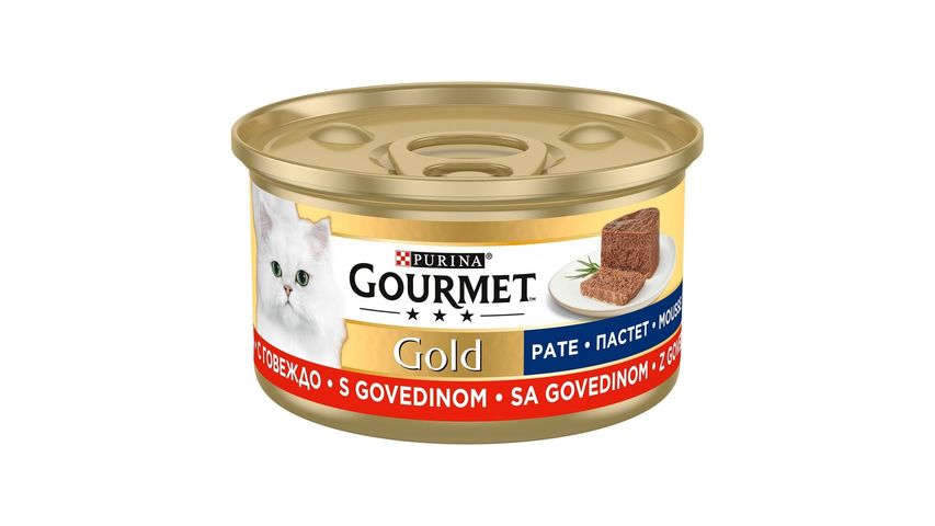 Purina Gourmet Gold Kıyılmış Sığır Etli Yaş Kedi Maması 85 g
