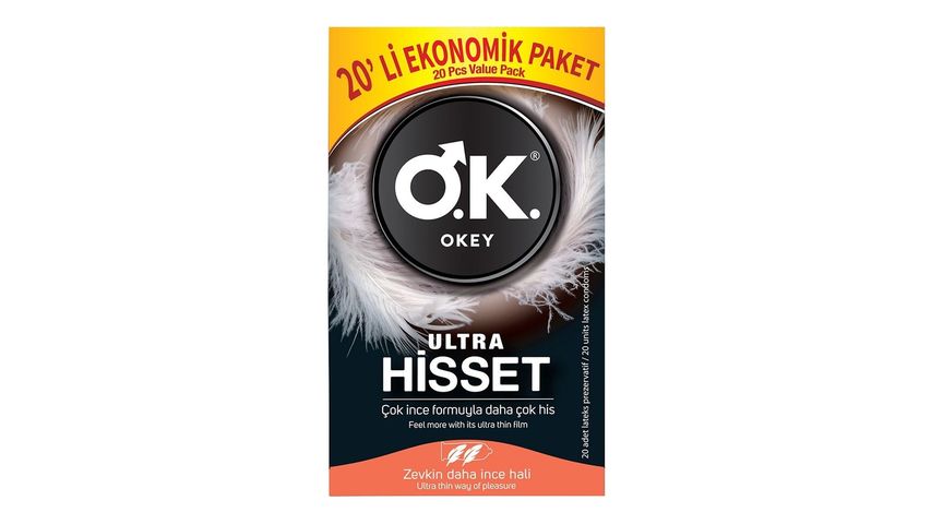 Okey Ultra Feel Condoms 20 Pack