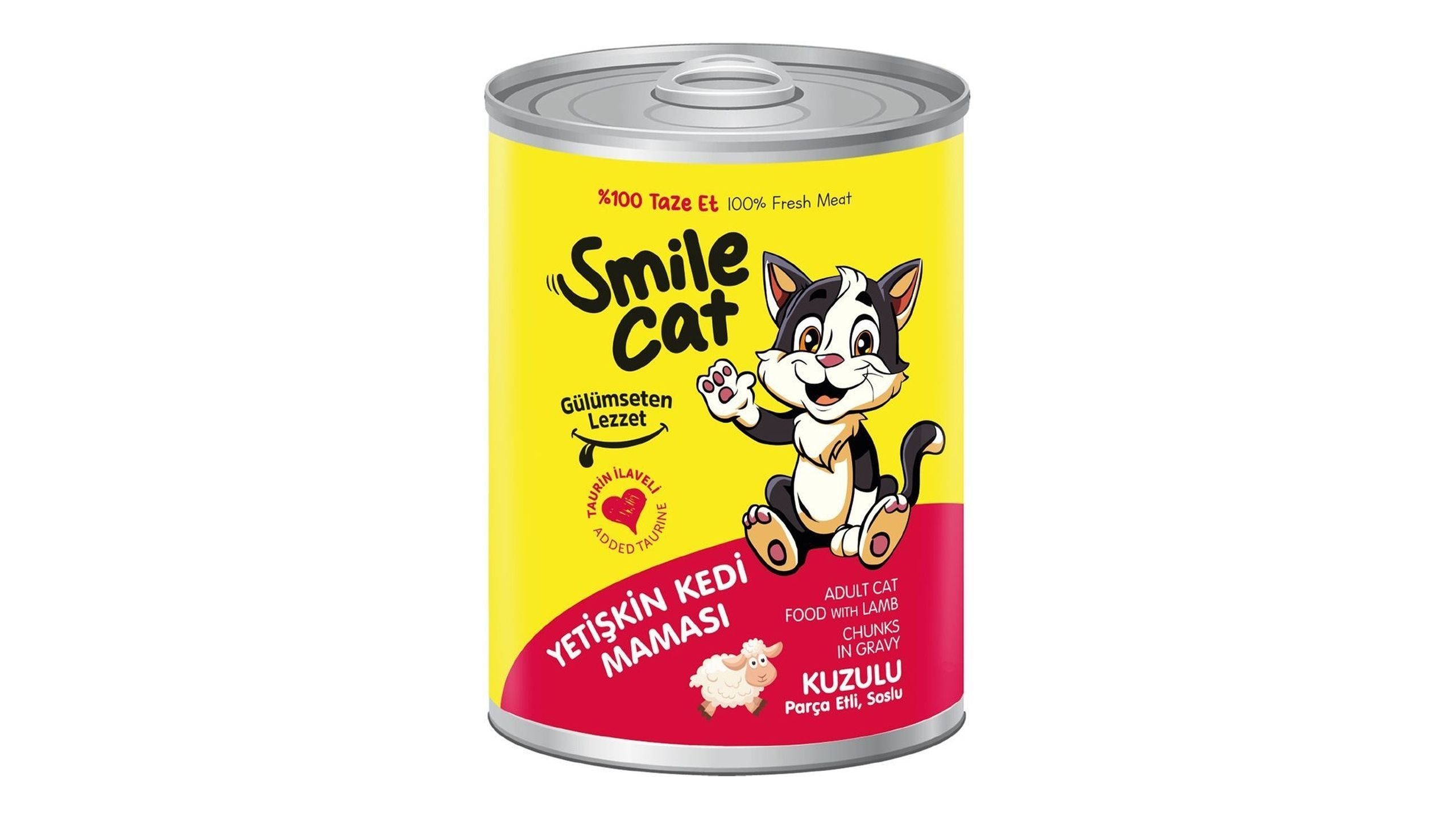 Smile Cat Konserve Kuzu Etli Yaş Kedi Maması 400 g - yemeksepeti.com