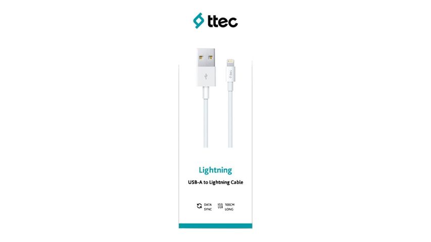 ttec Beyaz iPhone Şarj Kablosu 100 cm