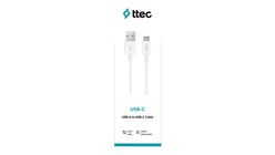 ttec Beyaz Type-C Şarj Kablosu 120 cm