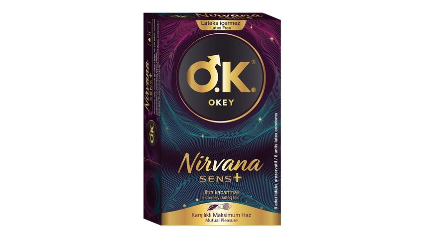 Okey Nirvana Sens Condoms 8 Pack
