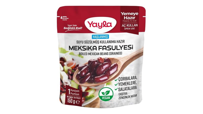 Yayla Haşlanmış Susuz Meksika Fasulyesi 150 g