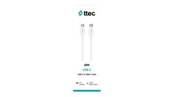 ttec USB-C 60W PD QC Hızlı Şarj Data Kablosu 120 cm
