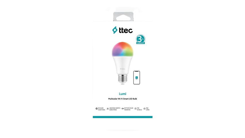 ttec Lumi Çok Renkli LED Wi-Fi Akıllı Ampul