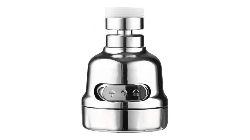 Finehome 3-Function Chrome Faucet Head