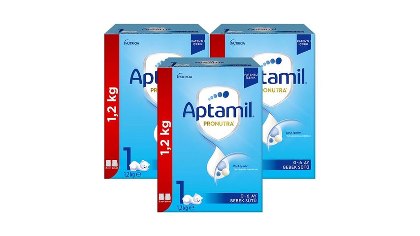 Aptamil 1 Bebek Sütü 1200 x 3 Adet 3600 g