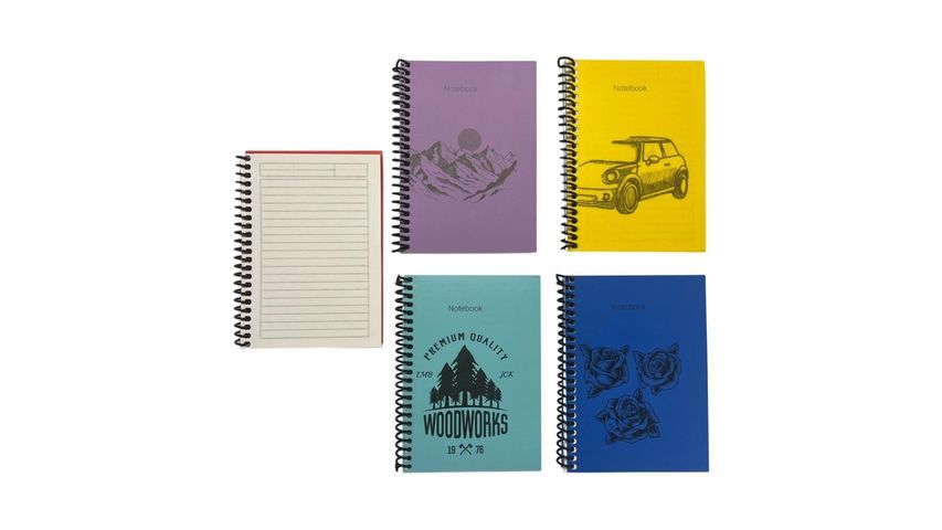 U-4 Notepad A6 60 Sheets PP Cover Spiral