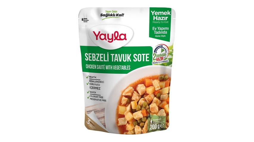 Yayla Sebzeli Tavuk Sote 200 g