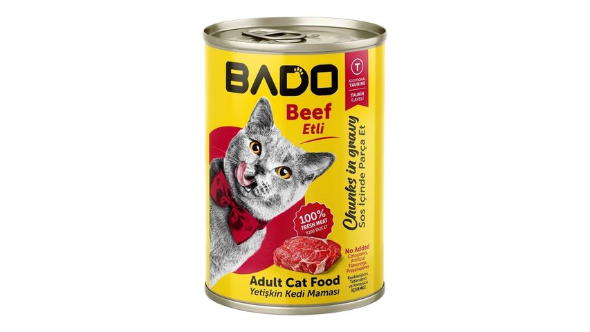 Bado Etli Yetişkin Yaş Kedi Maması 400 g