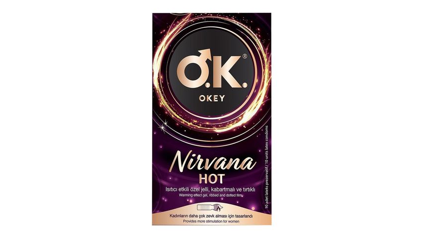 Okey Zero Nirvana Hot Condoms 10 Pack