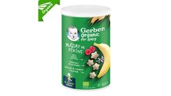 Gerber Organik Pirinçli, Buğdaylı, Muzlu ve Ahududulu Bebek Atıştırmalı ğı 35 g