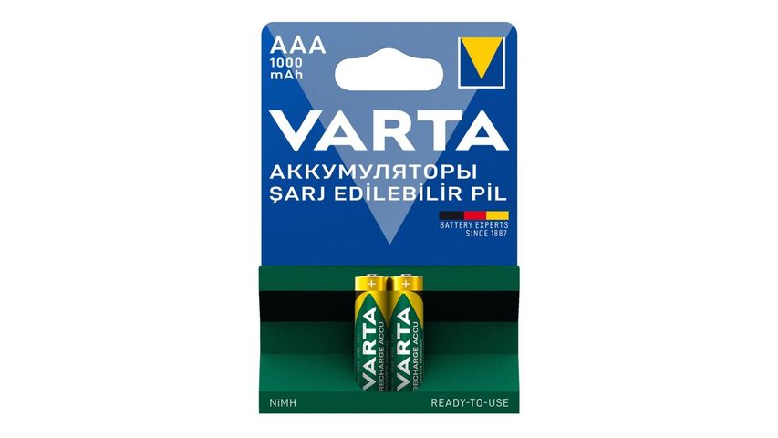 Varta Şarjlı Pil 2'li İnce AAA 800 mAh