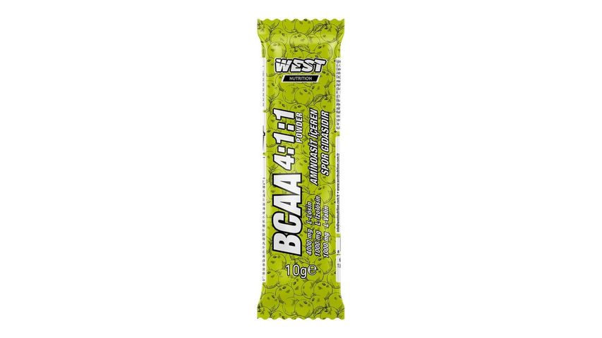 West Nutrition BCAA Elma Tek Kullanımlık Saşe 10 g