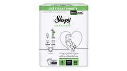 Sleepy Natural Maxi 4 Numara Cırtlı Bebek Bezi 82'li