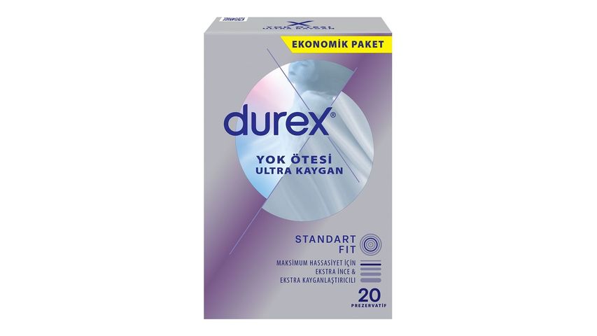 Durex Yok Ötesi Ultra Kaygan Prezervatif 20'li