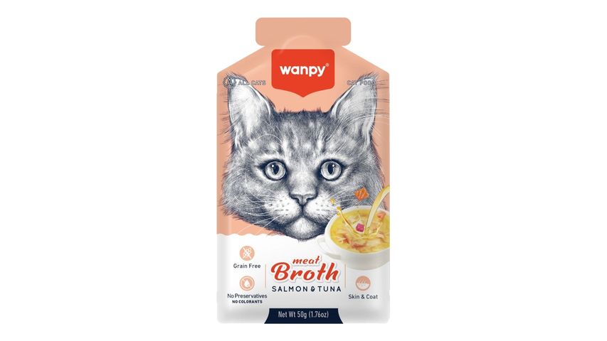 Wanpy Somonlu & Ton Balıklı Kedi Çorbası 50 g