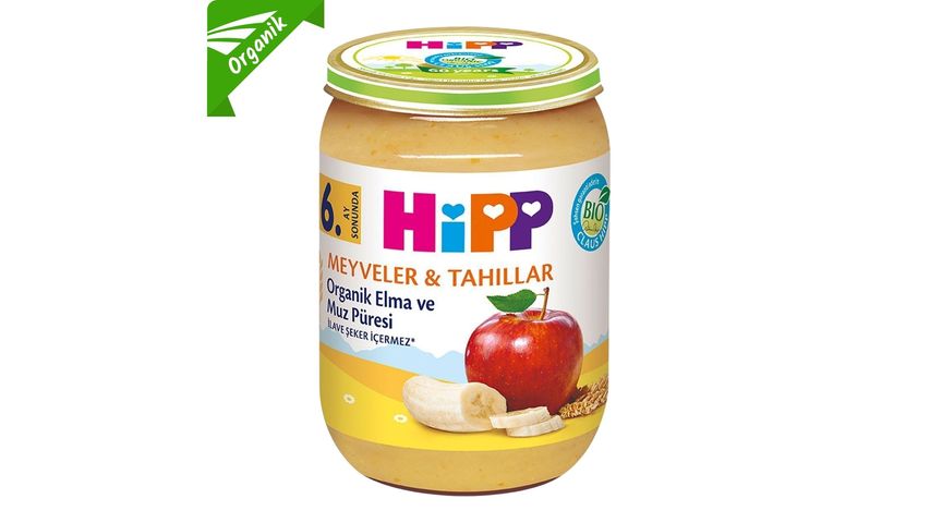 HiPP Organik Elma ve Muz Püresi 190 g