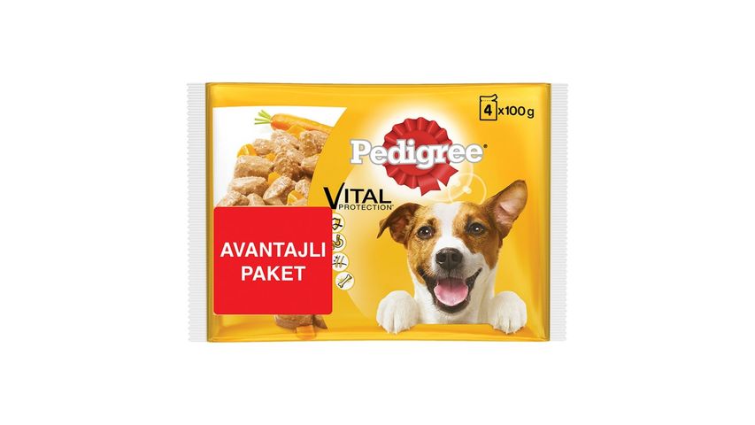 Pedigree Pouch Multipack Çeşitleri Köpek Maması 4 x 100 g