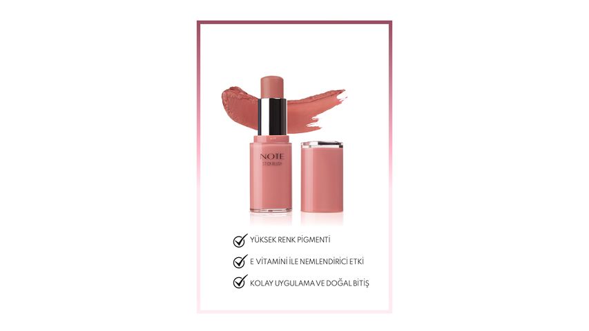 Note Stick Blush Nemlendirici Yumuşak Stick Allık 20 Rosy