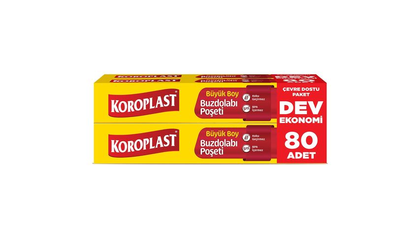 Koroplast Standart Buzdolabı Poşet Büyük 80'li 30x45