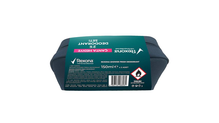 Rexona Shower Fresh Deodorant 2x150 ml + Bag Set