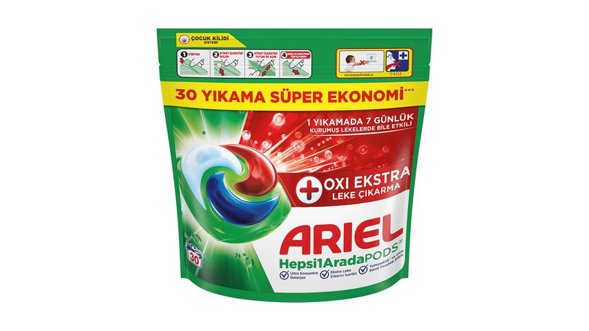 Ariel Oxi Extra All-in-1 Pods Laundry Detergent 30 Washes