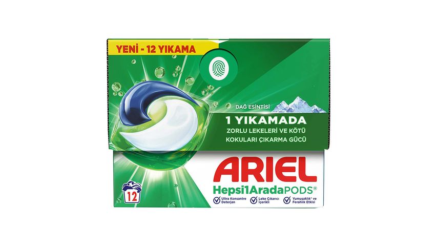 Ariel All-in-1 Pods Mountain Breeze Laundry Detergent 12 Washes