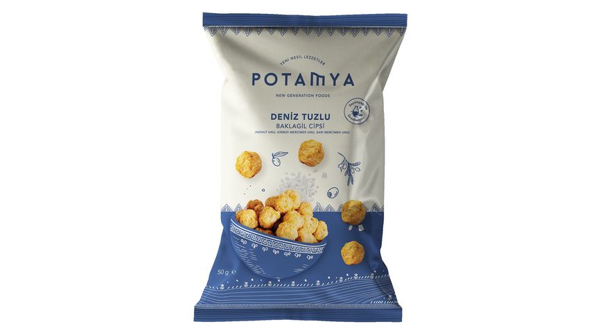 Potamya Gluten-Free Sea Salt Legume Chips 50 g