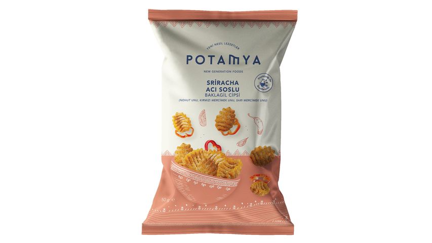Potamya Gluten-Free Hot Legume Chips 50 g