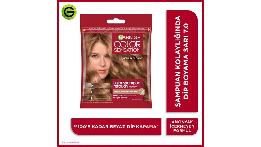 Garnier Color Shampoo Retouch Root Touch-Up Hair Dye, Honey Blonde 7.0