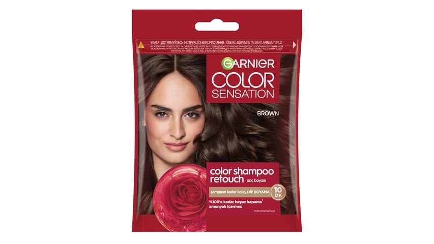 Garnier Color Shampoo Retouch Şampuan Kolaylığında Dip Boyası, Kahve 4.0