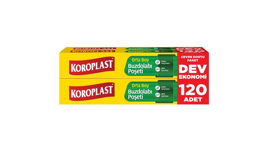 Koroplast Medium Freezer Bags Large Economy 120 pcs