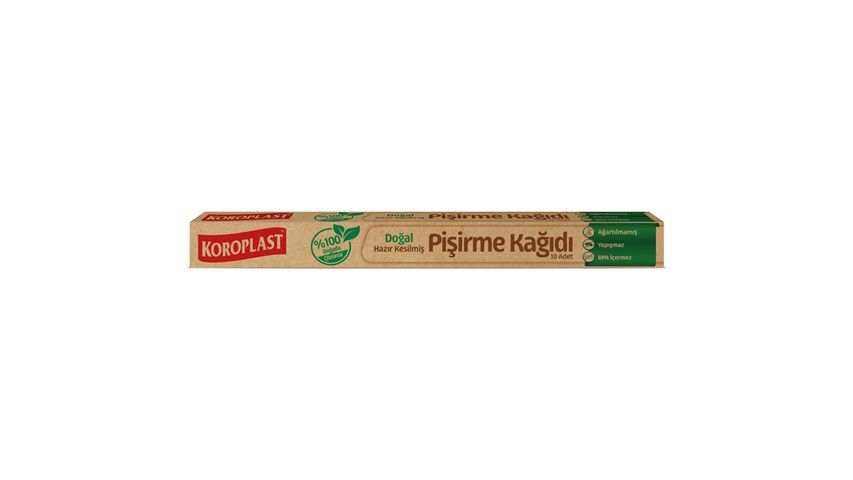 Koroplast Pre-Cut Baking Paper/Natural 10 pcs