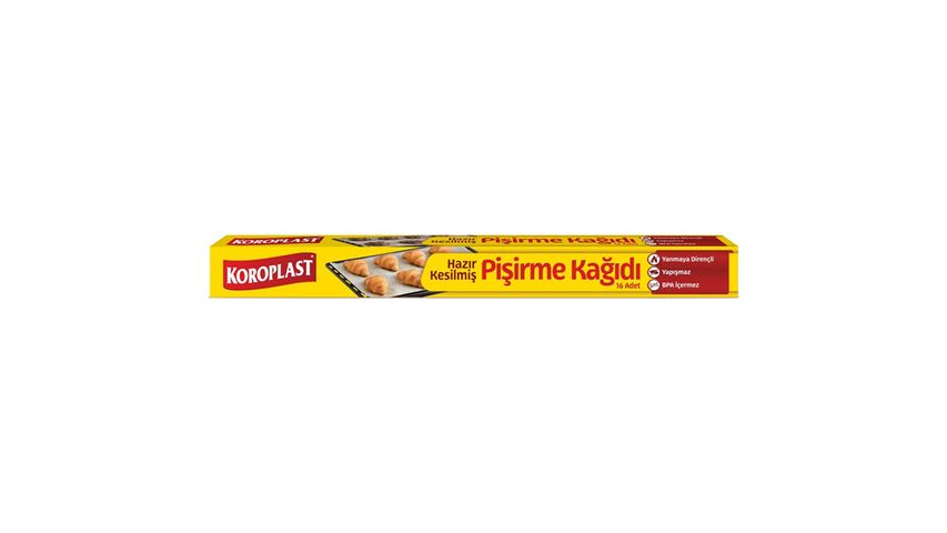Koroplast Pişirme Kağıdı Hazır Kesilmiş 16 Adet