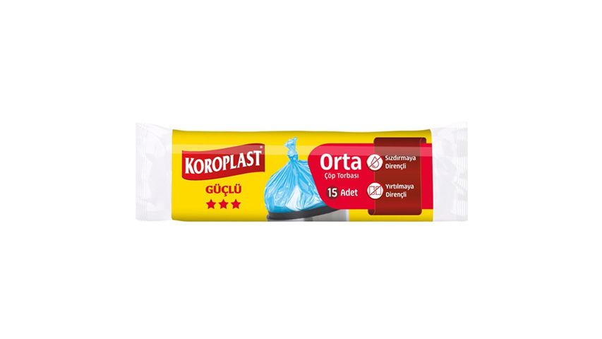 Koroplast Medium Trash Bags 15 pcs