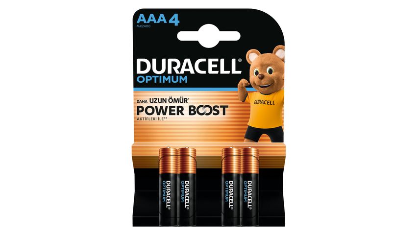 Duracell Optimum Slim Battery 4 AAA