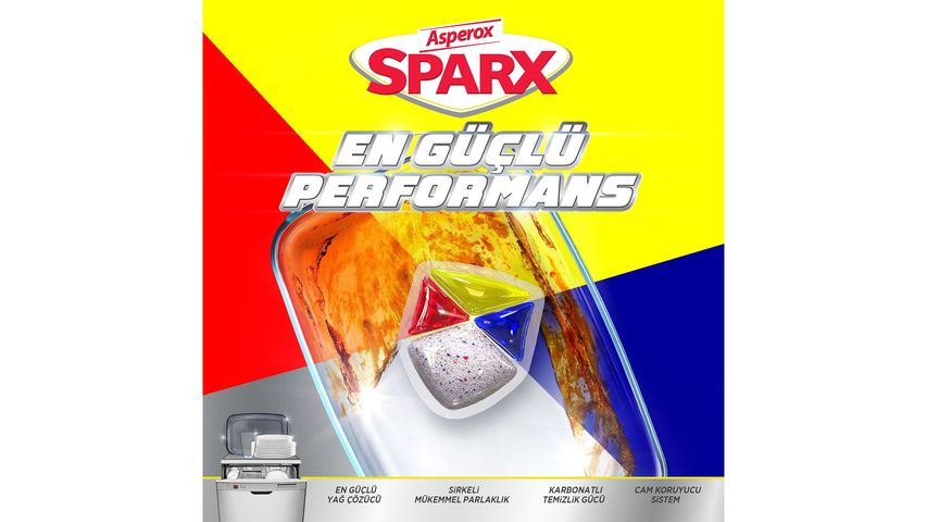 Asperox Sparx Diamond Dishwasher Capsules 20 pcs