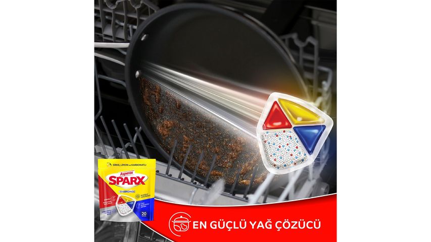 Asperox Sparx Diamond Dishwasher Capsules 20 pcs
