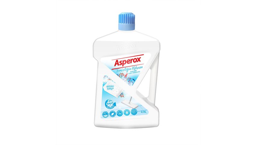 Asperox Temizliğin Kokusu Yüzey Temizleyici Beyaz Sabun 2.5 L