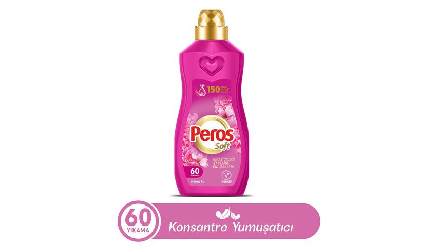 Peros Konsantre Yumuşatıcı Kiraz Çiçeği & Pembe Şakayık 1440 ml